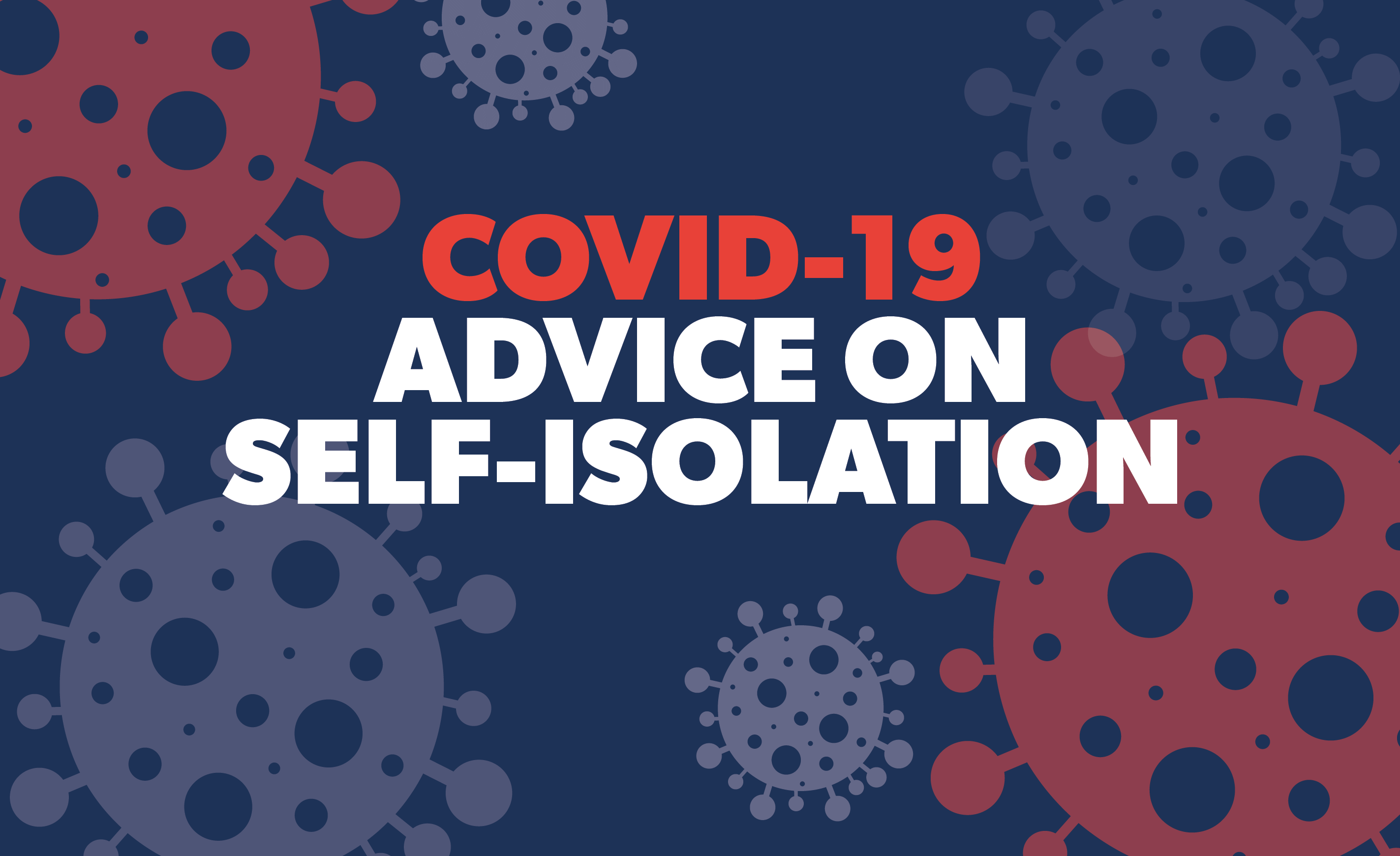 covid-19 advice on self isolation header
